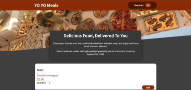 food-ordering website UI